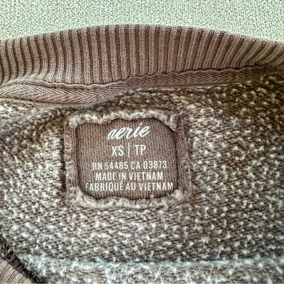 Aerie oversized sweatshirt. XS. Brown. - Picture 2 of 7
